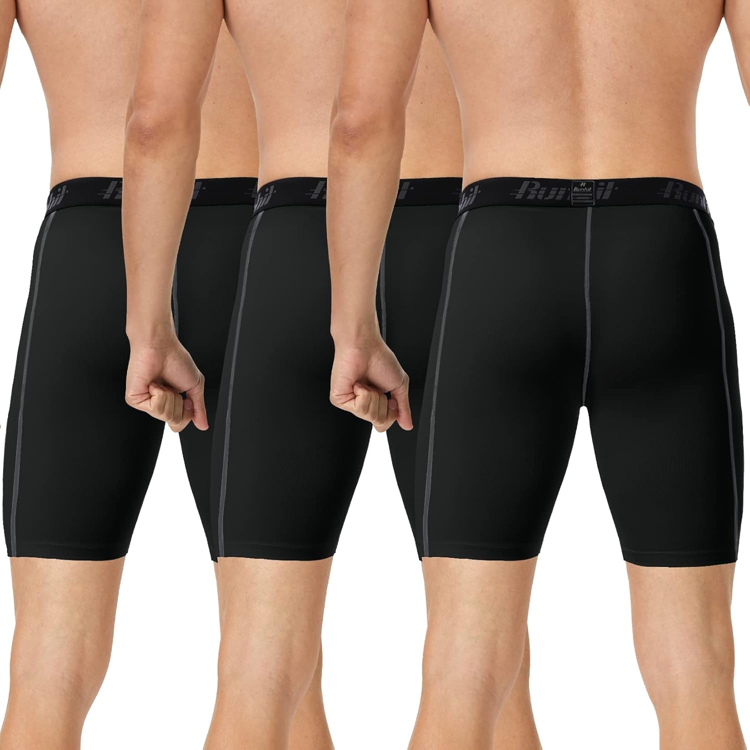 Men's Compression Spandex Running Shorts - Athletic Workout Underwear