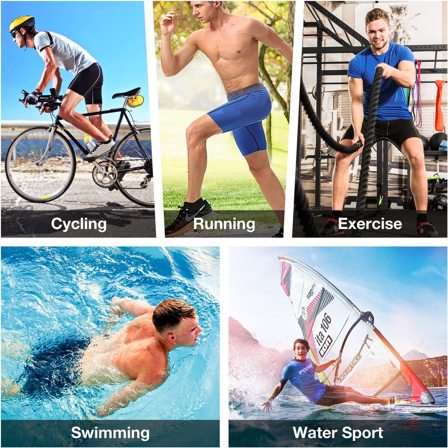 Men's Compression Spandex Running Shorts - Athletic Workout Underwear